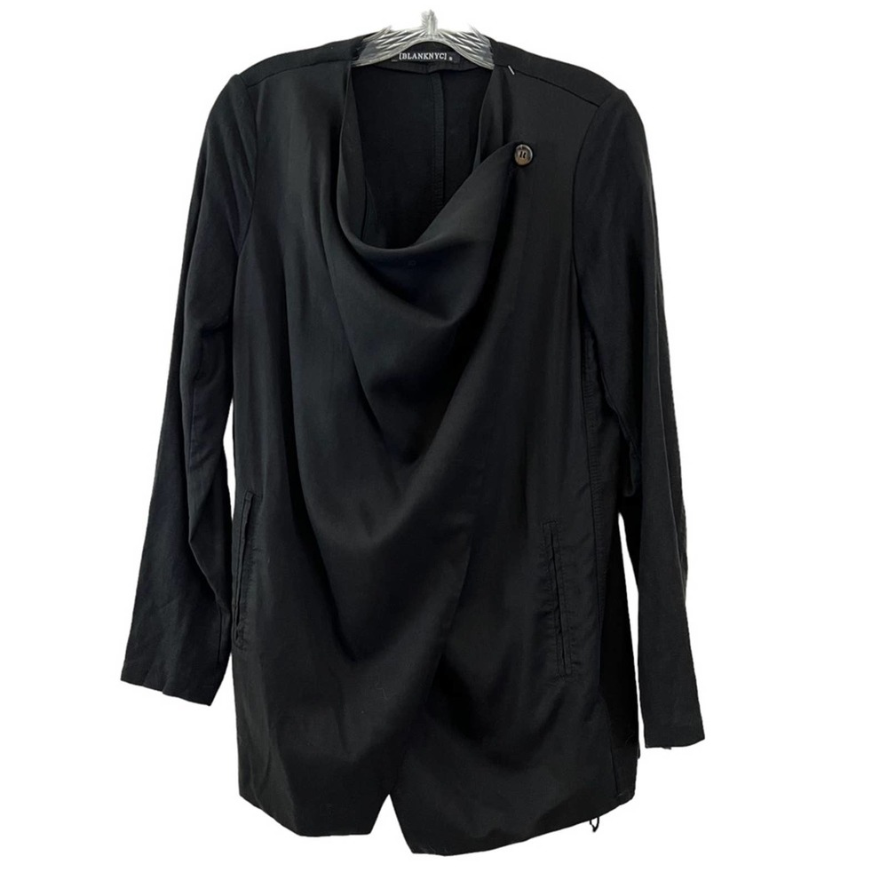 Blank NYC Jacket Draped Crossover Button Lightweight Size Small